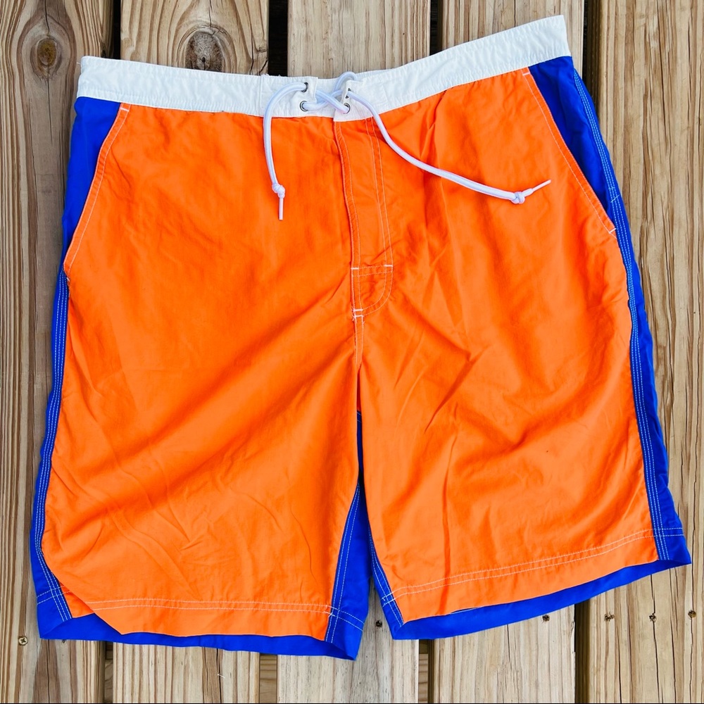 - Chaps LTALL Colorblock Swim Trunks! VGUC!